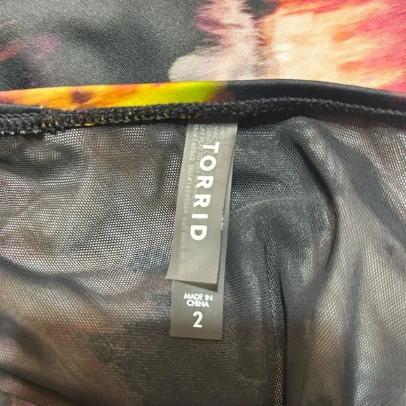 Torrid Multicolor Tie-Dye Swimsuit - Picture 4 of 5